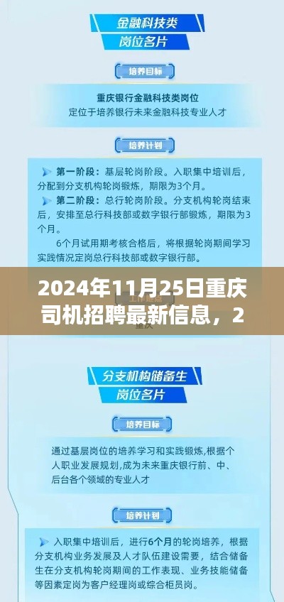 2024年重庆司机招聘最新信息及深度评测介绍