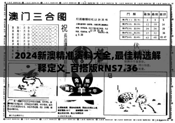 2024新澳精准资料大全,最佳精选解释定义_百搭版RNS7.36