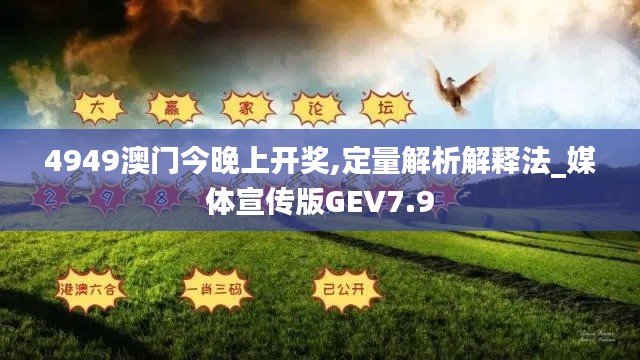 4949澳门今晚上开奖,定量解析解释法_媒体宣传版GEV7.9