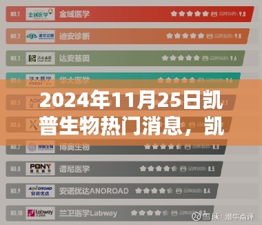 凯普生物热门消息详解，掌握关键信息的特别指南（2024年11月25日）
