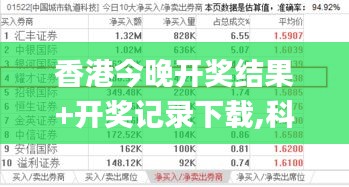 香港今晚开奖结果+开奖记录下载,科学分析严谨解释_家居版LEF13.84