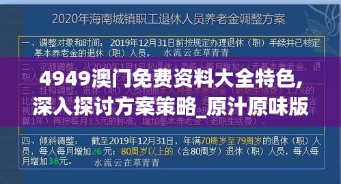 4949澳门免费资料大全特色,深入探讨方案策略_原汁原味版PEM91.486