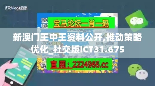 新澳门王中王资料公开,推动策略优化_社交版ICT31.675