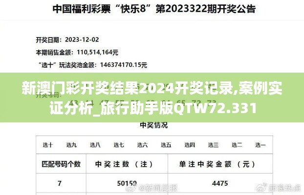 新澳门彩开奖结果2024开奖记录,案例实证分析_旅行助手版QTW72.331