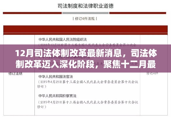 司法体制改革迈入深化阶段，十二月最新动态聚焦