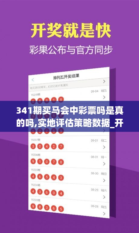 341期买马会中彩票吗是真的吗,实地评估策略数据_开发版5.310