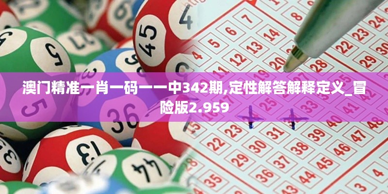 澳门精准一肖一码一一中342期,定性解答解释定义_冒险版2.959
