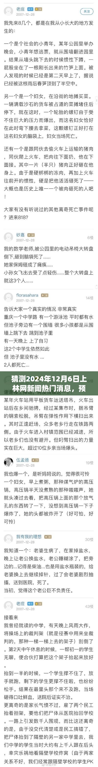 揭秘上林网新闻热门消息，预测未来大事件，揭晓2024年热点话题，时间锁定在12月6日