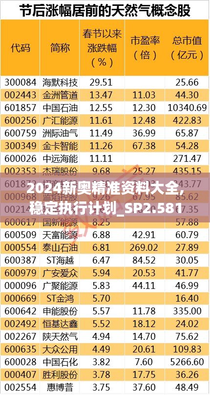 2024新奥精准资料大全,稳定执行计划_SP2.581