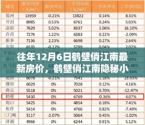 揭秘，往年12月鹤壁俏江南房价与隐秘小巷的独特风情及特色小店魅力揭秘