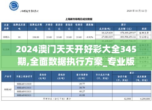 2024澳门天天开好彩大全345期,全面数据执行方案_专业版1.269