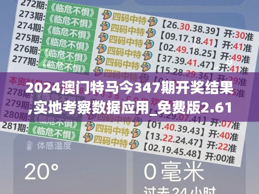 2024澳门特马今347期开奖结果,实地考察数据应用_免费版2.610