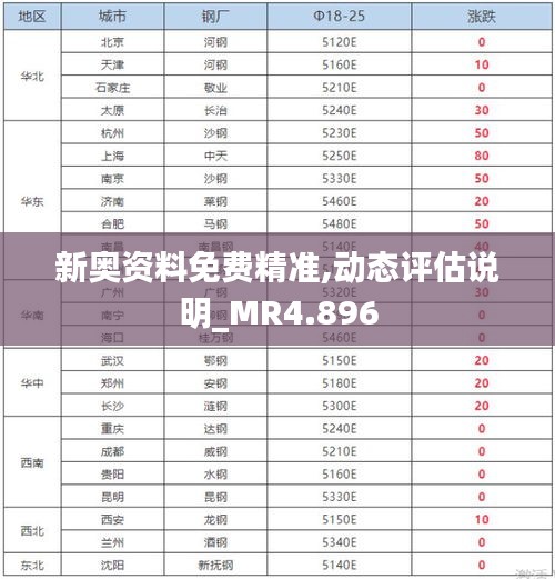 新奥资料免费精准,动态评估说明_MR4.896