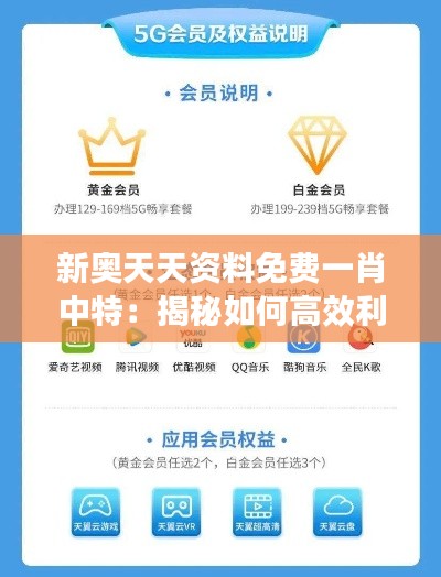 新奥天天资料免费一肖中特：揭秘如何高效利用免费资源