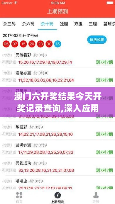 澳门六开奖结果今天开奖记录查询,深入应用数据执行_Device7.230