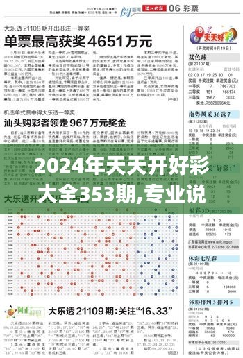 2024年天天开好彩大全353期,专业说明评估_特供版2.137