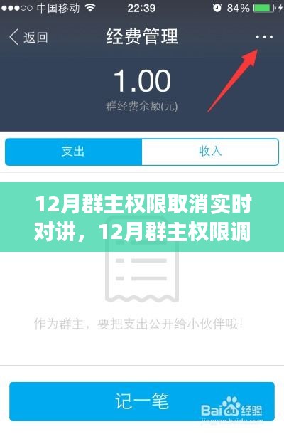 12月群主权限调整与实时对讲功能的新变革