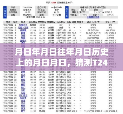 T244列车历史行程猜测与实时行程追踪