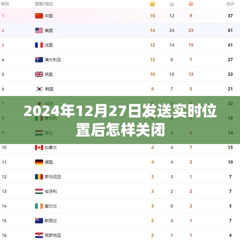 如何关闭实时位置共享功能（以2024年为例）