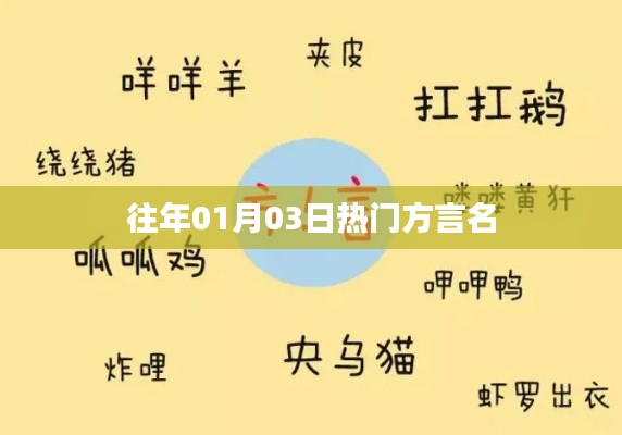 方言名盘点，历年一月三日热门方言回顾