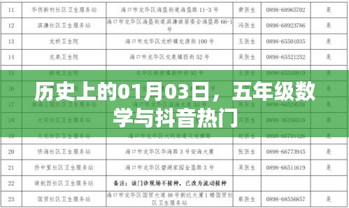 五年级数学与抖音热门，历史上的那些日子