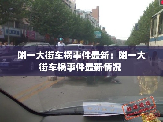 附一大街车祸事件最新：附一大街车祸事件最新情况 