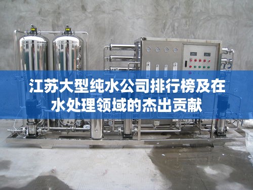 江苏大型纯水公司排行榜及在水处理领域的杰出贡献