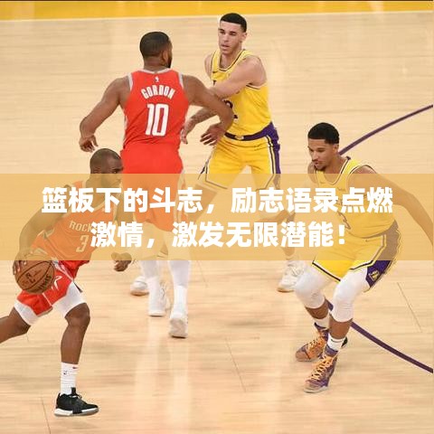 篮板下的斗志，励志语录点燃激情，激发无限潜能！
