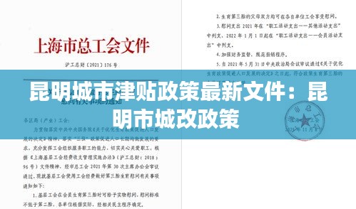 昆明城市津贴政策最新文件：昆明市城改政策 