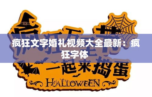 疯狂文字婚礼视频大全最新：疯狂字体 