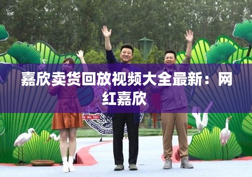 嘉欣卖货回放视频大全最新：网红嘉欣 