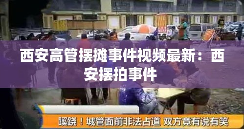 西安高管摆摊事件视频最新：西安摆拍事件 