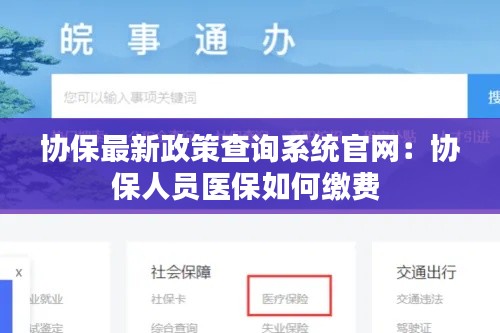 协保最新政策查询系统官网：协保人员医保如何缴费 