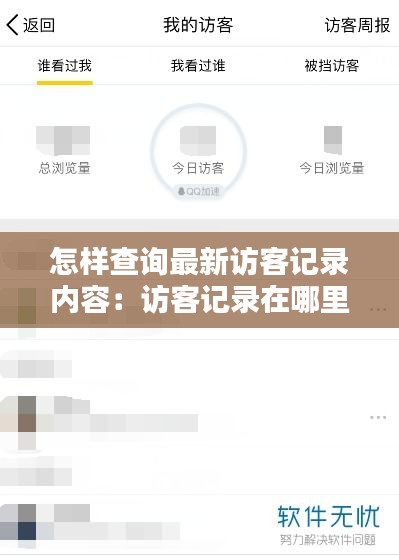 怎样查询最新访客记录内容：访客记录在哪里看 