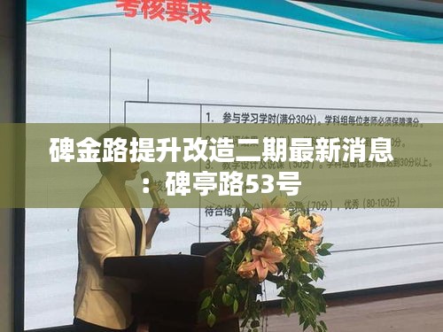 碑金路提升改造二期最新消息：碑亭路53号 