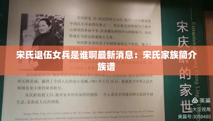宋氏退伍女兵是谁啊最新消息：宋氏家族简介 族谱 