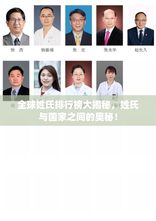 全球姓氏排行榜大揭秘，姓氏与国家之间的奥秘！