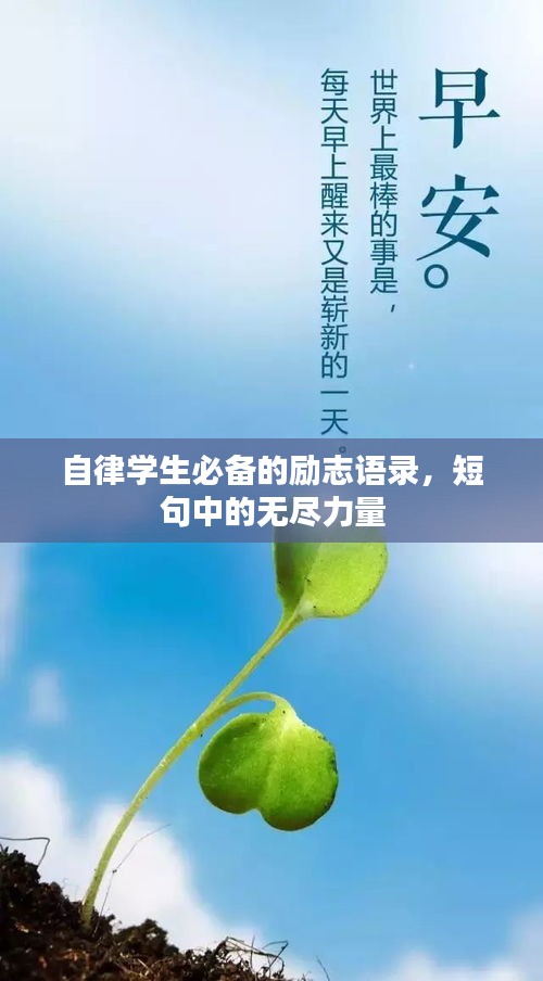 自律学生必备的励志语录，短句中的无尽力量