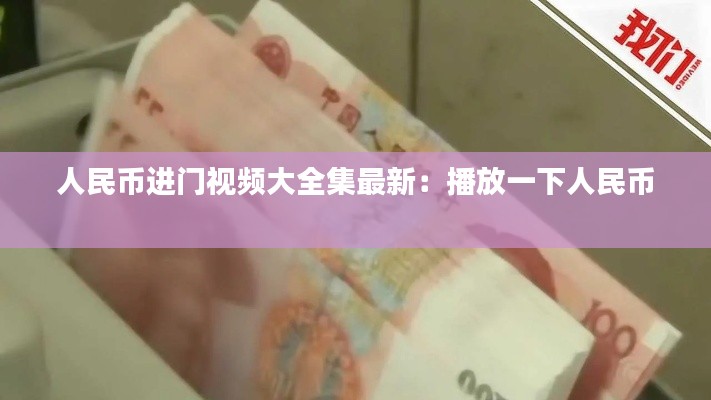 人民币进门视频大全集最新：播放一下人民币 