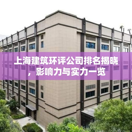 上海建筑环评公司排名揭晓，影响力与实力一览