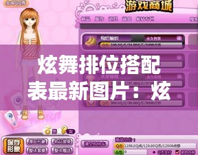 炫舞排位搭配表最新图片：炫舞排位图片你先爆 