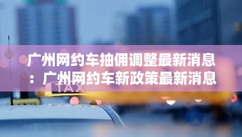 广州网约车抽佣调整最新消息：广州网约车新政策最新消息 