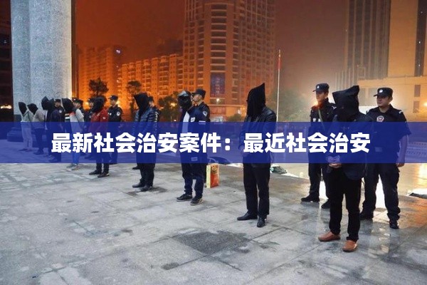 最新社会治安案件：最近社会治安 