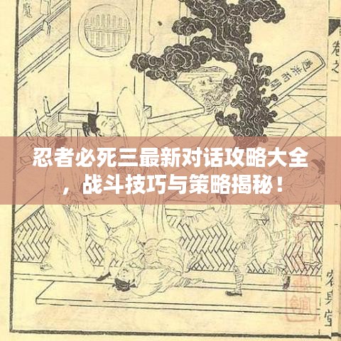 忍者必死三最新对话攻略大全，战斗技巧与策略揭秘！