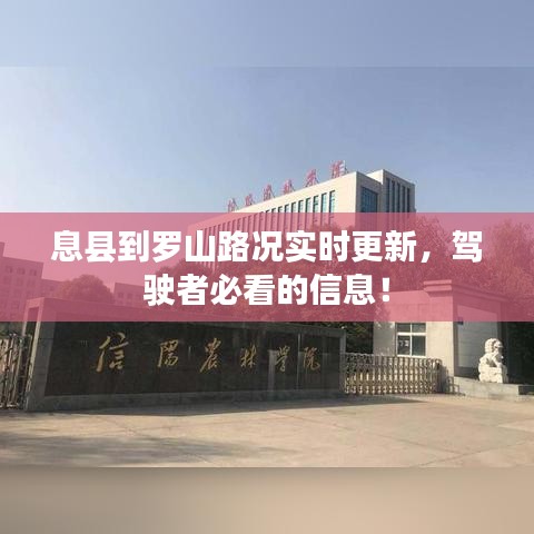 息县到罗山路况实时更新，驾驶者必看的信息！