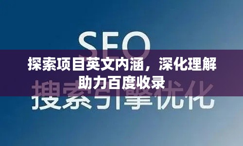 探索项目英文内涵，深化理解助力百度收录