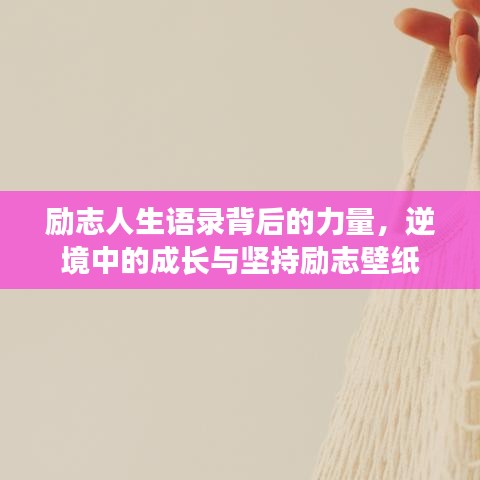 励志人生语录背后的力量，逆境中的成长与坚持励志壁纸