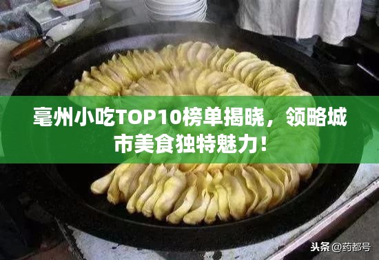 毫州小吃TOP10榜单揭晓，领略城市美食独特魅力！