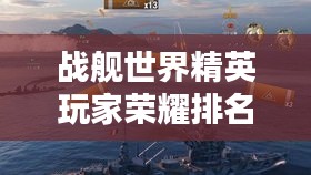 战舰世界精英玩家荣耀排名榜，揭秘顶尖玩家的荣耀之路！