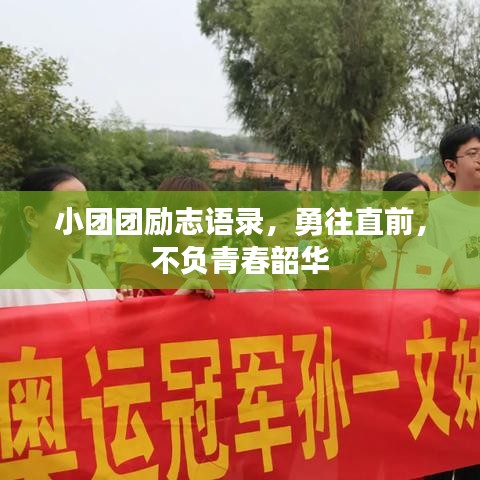 小团团励志语录，勇往直前，不负青春韶华
